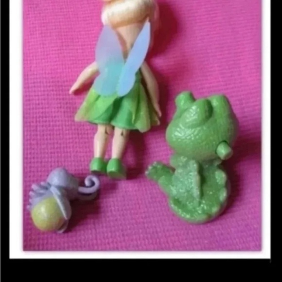 Disney ANIMATORS TINKERBELL 5" DOLL & BABY TICK TOCK CROC & FIREFLY figure lot - Picture 2 of 2